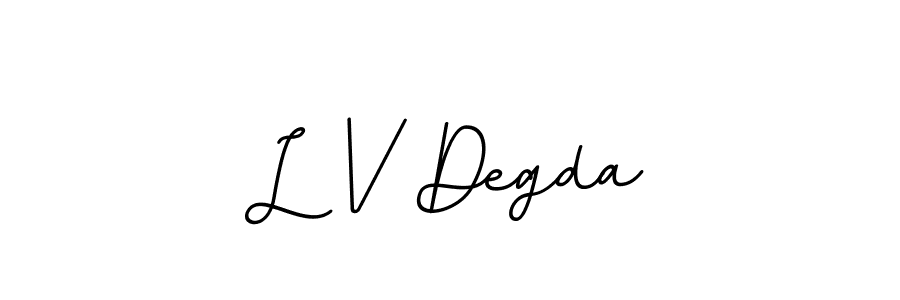 Use a signature maker to create a handwritten signature online. With this signature software, you can design (BallpointsItalic-DORy9) your own signature for name L V Degda. L V Degda signature style 11 images and pictures png