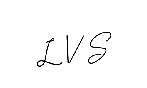 Make a beautiful signature design for name L V S. With this signature (BallpointsItalic-DORy9) style, you can create a handwritten signature for free. L V S signature style 11 images and pictures png