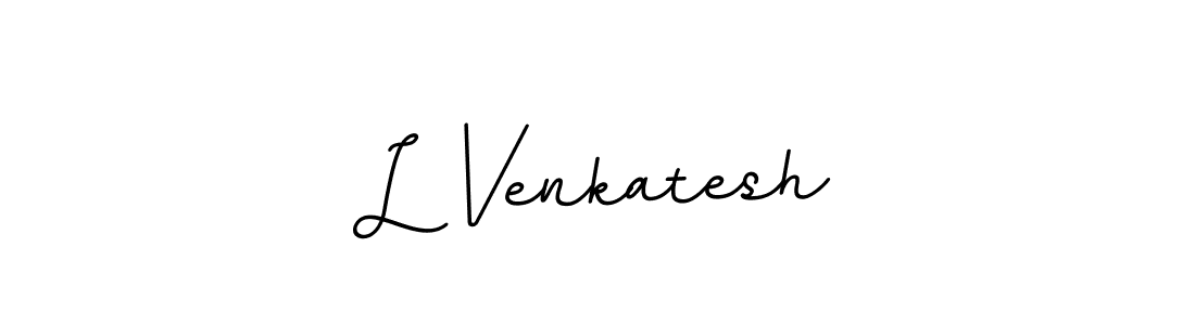 How to make L Venkatesh name signature. Use BallpointsItalic-DORy9 style for creating short signs online. This is the latest handwritten sign. L Venkatesh signature style 11 images and pictures png