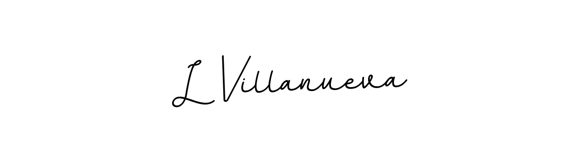 You should practise on your own different ways (BallpointsItalic-DORy9) to write your name (L Villanueva) in signature. don't let someone else do it for you. L Villanueva signature style 11 images and pictures png