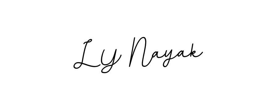 Also we have L Y Nayak name is the best signature style. Create professional handwritten signature collection using BallpointsItalic-DORy9 autograph style. L Y Nayak signature style 11 images and pictures png