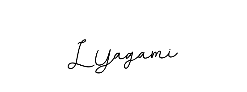 How to make L Yagami name signature. Use BallpointsItalic-DORy9 style for creating short signs online. This is the latest handwritten sign. L Yagami signature style 11 images and pictures png