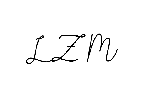 You should practise on your own different ways (BallpointsItalic-DORy9) to write your name (L Z M) in signature. don't let someone else do it for you. L Z M signature style 11 images and pictures png