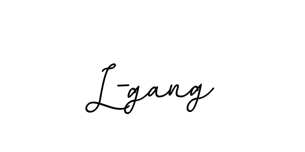 Make a beautiful signature design for name L-gang. With this signature (BallpointsItalic-DORy9) style, you can create a handwritten signature for free. L-gang signature style 11 images and pictures png