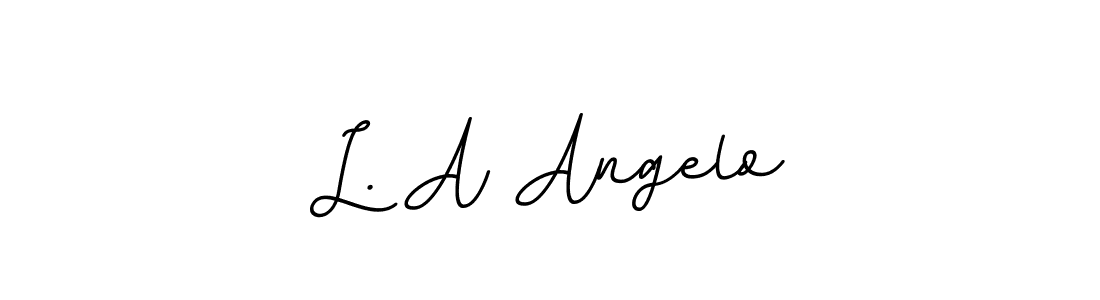 How to make L. A Angelo signature? BallpointsItalic-DORy9 is a professional autograph style. Create handwritten signature for L. A Angelo name. L. A Angelo signature style 11 images and pictures png