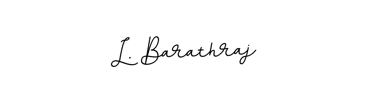 This is the best signature style for the L. Barathraj name. Also you like these signature font (BallpointsItalic-DORy9). Mix name signature. L. Barathraj signature style 11 images and pictures png