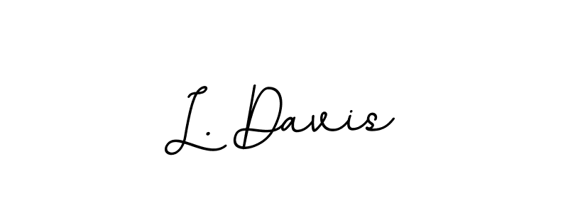 The best way (BallpointsItalic-DORy9) to make a short signature is to pick only two or three words in your name. The name L. Davis include a total of six letters. For converting this name. L. Davis signature style 11 images and pictures png