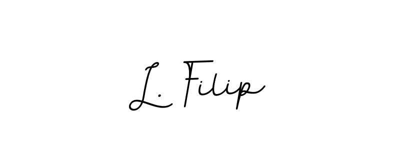 Use a signature maker to create a handwritten signature online. With this signature software, you can design (BallpointsItalic-DORy9) your own signature for name L. Filip. L. Filip signature style 11 images and pictures png