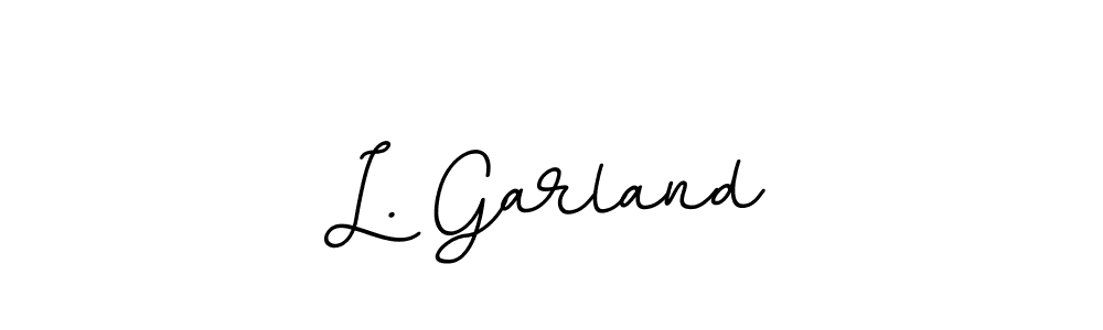 Create a beautiful signature design for name L. Garland. With this signature (BallpointsItalic-DORy9) fonts, you can make a handwritten signature for free. L. Garland signature style 11 images and pictures png