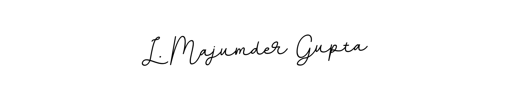 Make a beautiful signature design for name L. Majumder Gupta. With this signature (BallpointsItalic-DORy9) style, you can create a handwritten signature for free. L. Majumder Gupta signature style 11 images and pictures png