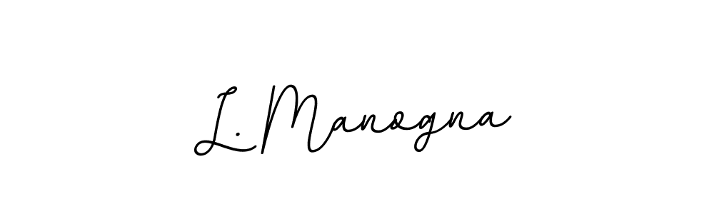 Also You can easily find your signature by using the search form. We will create L. Manogna name handwritten signature images for you free of cost using BallpointsItalic-DORy9 sign style. L. Manogna signature style 11 images and pictures png