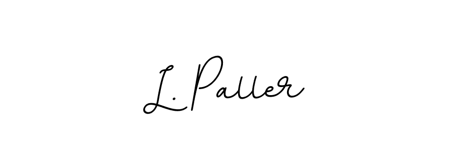 Similarly BallpointsItalic-DORy9 is the best handwritten signature design. Signature creator online .You can use it as an online autograph creator for name L. Paller. L. Paller signature style 11 images and pictures png