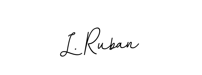 How to Draw L. Ruban signature style? BallpointsItalic-DORy9 is a latest design signature styles for name L. Ruban. L. Ruban signature style 11 images and pictures png