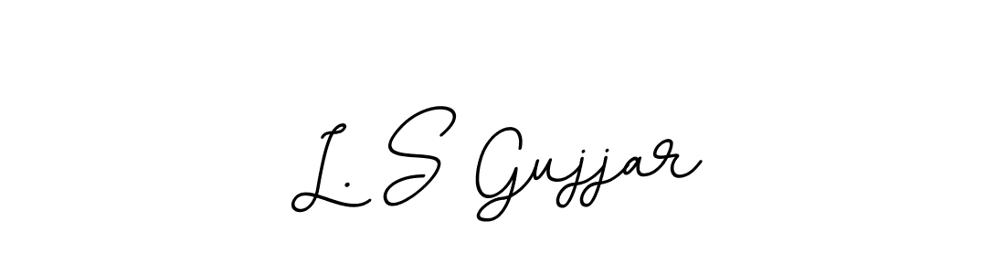 You should practise on your own different ways (BallpointsItalic-DORy9) to write your name (L. S Gujjar) in signature. don't let someone else do it for you. L. S Gujjar signature style 11 images and pictures png