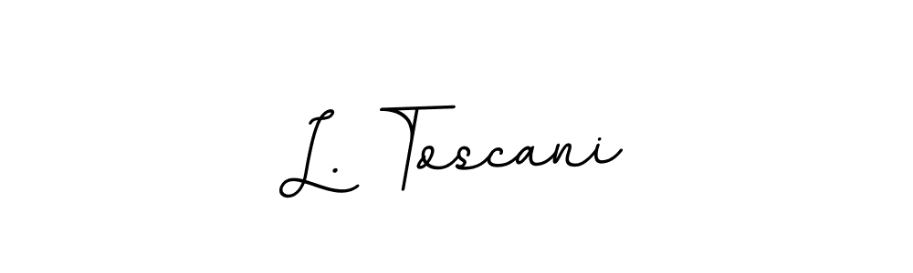 Create a beautiful signature design for name L. Toscani. With this signature (BallpointsItalic-DORy9) fonts, you can make a handwritten signature for free. L. Toscani signature style 11 images and pictures png