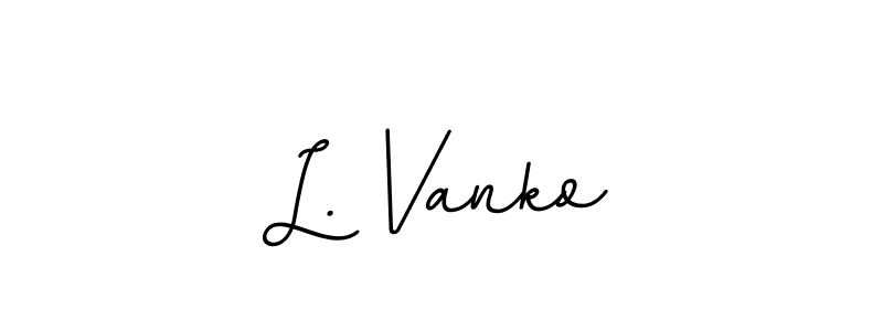 The best way (BallpointsItalic-DORy9) to make a short signature is to pick only two or three words in your name. The name L. Vanko include a total of six letters. For converting this name. L. Vanko signature style 11 images and pictures png