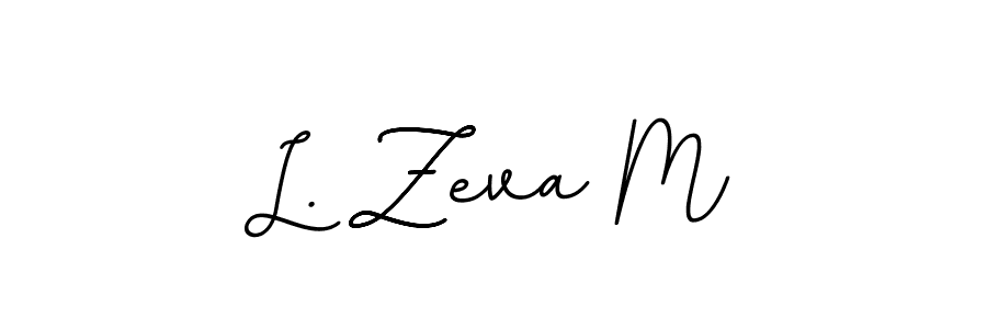 The best way (BallpointsItalic-DORy9) to make a short signature is to pick only two or three words in your name. The name L. Zeva M include a total of six letters. For converting this name. L. Zeva M signature style 11 images and pictures png