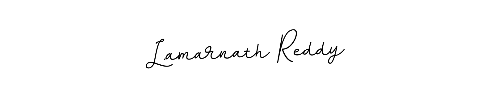 The best way (BallpointsItalic-DORy9) to make a short signature is to pick only two or three words in your name. The name L.amarnath Reddy include a total of six letters. For converting this name. L.amarnath Reddy signature style 11 images and pictures png