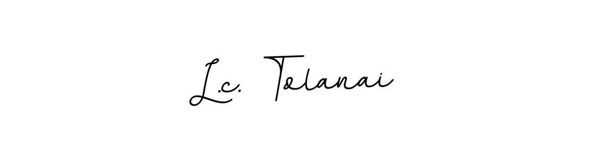 if you are searching for the best signature style for your name L.c. Tolanai. so please give up your signature search. here we have designed multiple signature styles  using BallpointsItalic-DORy9. L.c. Tolanai signature style 11 images and pictures png