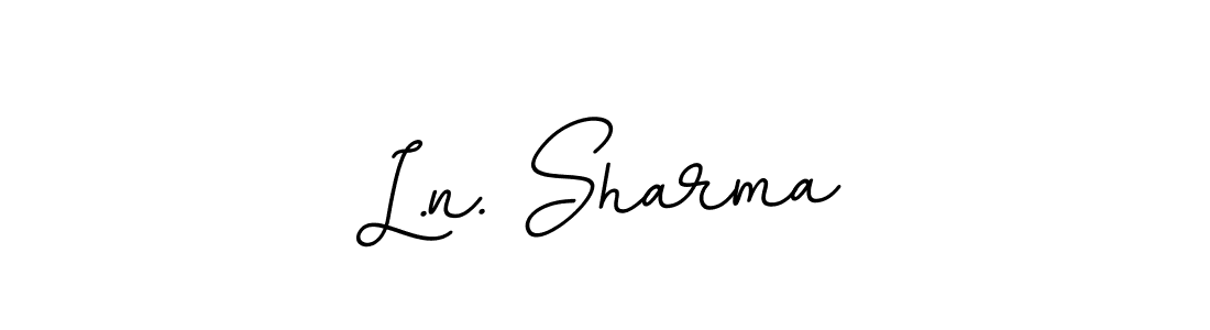 You should practise on your own different ways (BallpointsItalic-DORy9) to write your name (L.n. Sharma) in signature. don't let someone else do it for you. L.n. Sharma signature style 11 images and pictures png