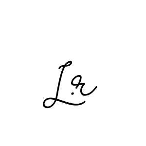 Make a beautiful signature design for name L.r. With this signature (BallpointsItalic-DORy9) style, you can create a handwritten signature for free. L.r signature style 11 images and pictures png