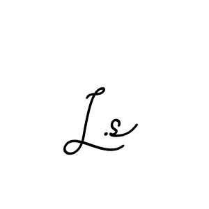 The best way (BallpointsItalic-DORy9) to make a short signature is to pick only two or three words in your name. The name L.s include a total of six letters. For converting this name. L.s signature style 11 images and pictures png