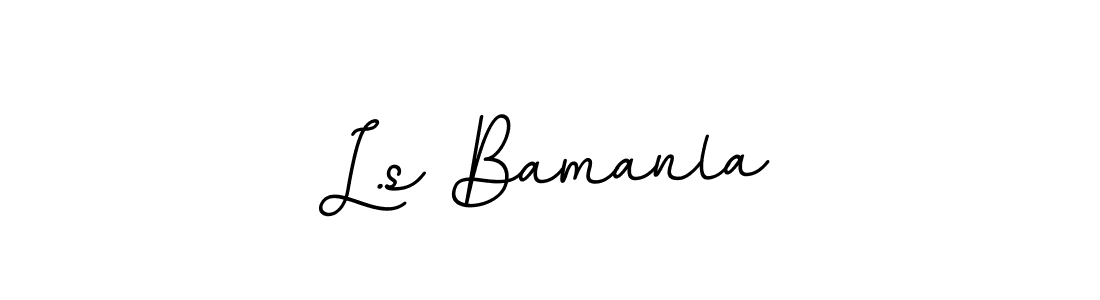 Once you've used our free online signature maker to create your best signature BallpointsItalic-DORy9 style, it's time to enjoy all of the benefits that L.s Bamanla name signing documents. L.s Bamanla signature style 11 images and pictures png