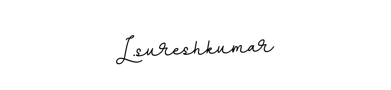 You should practise on your own different ways (BallpointsItalic-DORy9) to write your name (L.sureshkumar) in signature. don't let someone else do it for you. L.sureshkumar signature style 11 images and pictures png