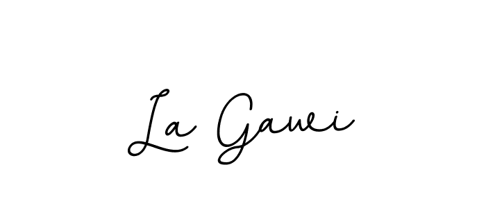 You should practise on your own different ways (BallpointsItalic-DORy9) to write your name (La Gawi) in signature. don't let someone else do it for you. La Gawi signature style 11 images and pictures png