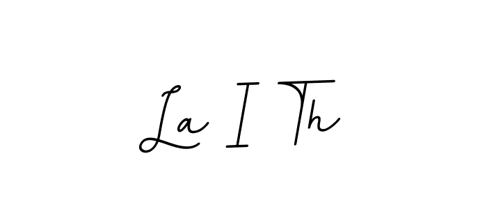 Use a signature maker to create a handwritten signature online. With this signature software, you can design (BallpointsItalic-DORy9) your own signature for name La I Th. La I Th signature style 11 images and pictures png