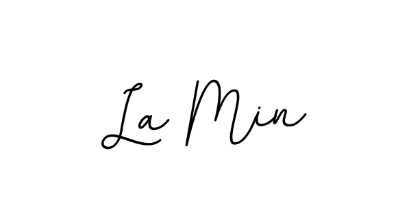 It looks lik you need a new signature style for name La Min. Design unique handwritten (BallpointsItalic-DORy9) signature with our free signature maker in just a few clicks. La Min signature style 11 images and pictures png