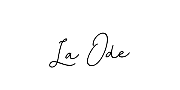 The best way (BallpointsItalic-DORy9) to make a short signature is to pick only two or three words in your name. The name La Ode include a total of six letters. For converting this name. La Ode signature style 11 images and pictures png