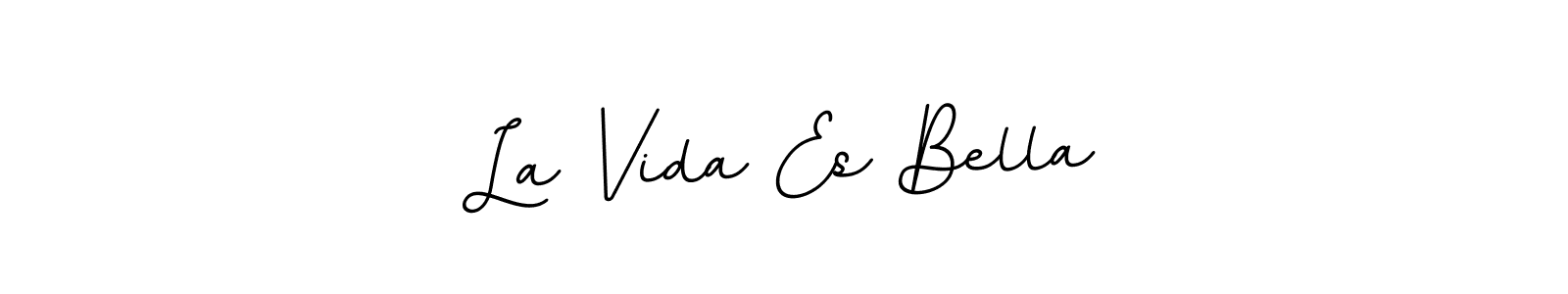 Once you've used our free online signature maker to create your best signature BallpointsItalic-DORy9 style, it's time to enjoy all of the benefits that La Vida Es Bella name signing documents. La Vida Es Bella signature style 11 images and pictures png