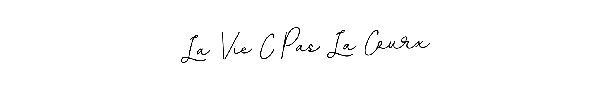 The best way (BallpointsItalic-DORy9) to make a short signature is to pick only two or three words in your name. The name La Vie C Pas La Courx include a total of six letters. For converting this name. La Vie C Pas La Courx signature style 11 images and pictures png