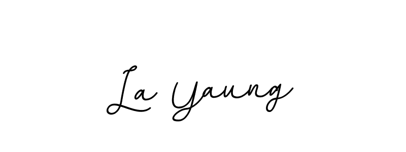 Also You can easily find your signature by using the search form. We will create La Yaung name handwritten signature images for you free of cost using BallpointsItalic-DORy9 sign style. La Yaung signature style 11 images and pictures png