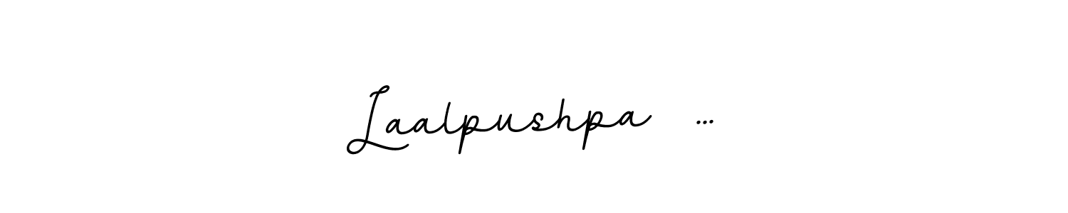 Use a signature maker to create a handwritten signature online. With this signature software, you can design (BallpointsItalic-DORy9) your own signature for name Laalpushpa  .... Laalpushpa  ... signature style 11 images and pictures png
