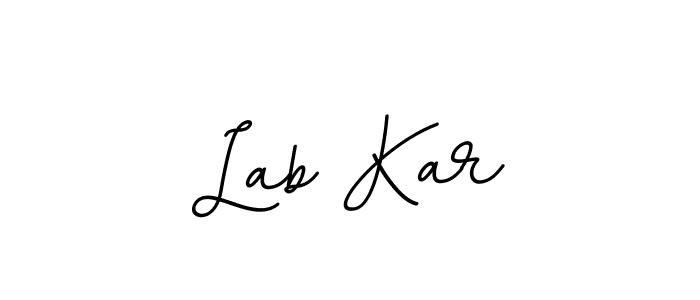 Lab Kar stylish signature style. Best Handwritten Sign (BallpointsItalic-DORy9) for my name. Handwritten Signature Collection Ideas for my name Lab Kar. Lab Kar signature style 11 images and pictures png