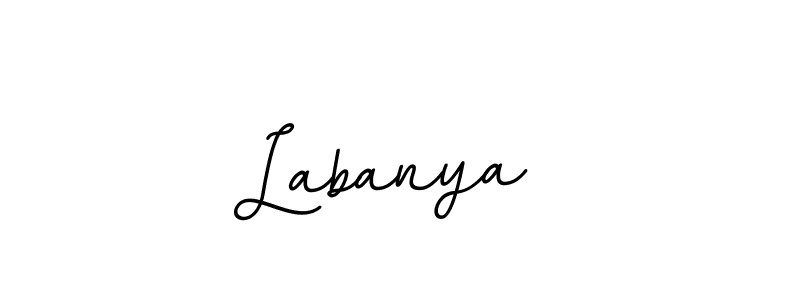 Design your own signature with our free online signature maker. With this signature software, you can create a handwritten (BallpointsItalic-DORy9) signature for name Labanya . Labanya  signature style 11 images and pictures png