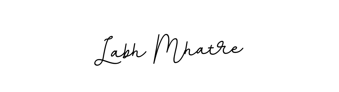 You should practise on your own different ways (BallpointsItalic-DORy9) to write your name (Labh Mhatre) in signature. don't let someone else do it for you. Labh Mhatre signature style 11 images and pictures png