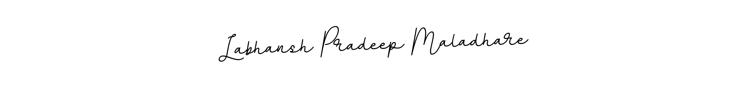 if you are searching for the best signature style for your name Labhansh Pradeep Maladhare. so please give up your signature search. here we have designed multiple signature styles  using BallpointsItalic-DORy9. Labhansh Pradeep Maladhare signature style 11 images and pictures png