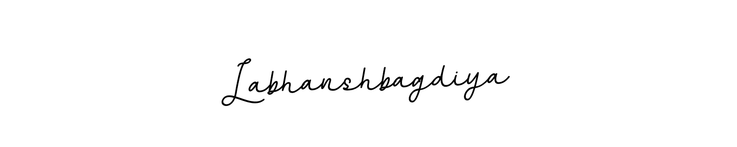 Design your own signature with our free online signature maker. With this signature software, you can create a handwritten (BallpointsItalic-DORy9) signature for name Labhanshbagdiya. Labhanshbagdiya signature style 11 images and pictures png