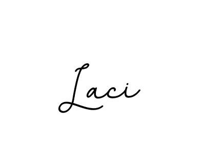 How to make Laci name signature. Use BallpointsItalic-DORy9 style for creating short signs online. This is the latest handwritten sign. Laci signature style 11 images and pictures png
