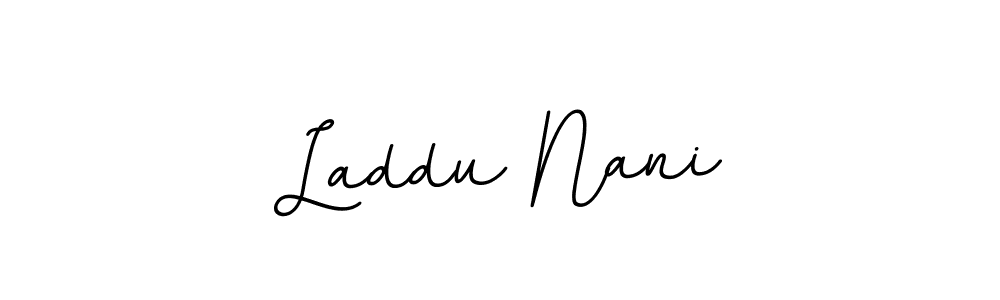 Make a beautiful signature design for name Laddu Nani. With this signature (BallpointsItalic-DORy9) style, you can create a handwritten signature for free. Laddu Nani signature style 11 images and pictures png