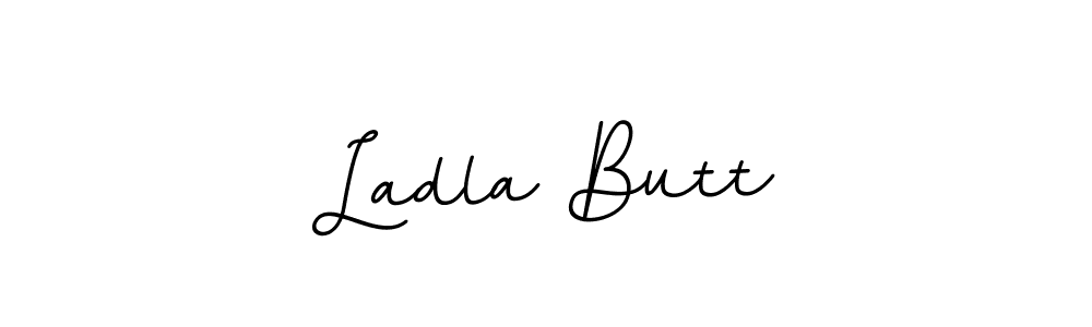 Use a signature maker to create a handwritten signature online. With this signature software, you can design (BallpointsItalic-DORy9) your own signature for name Ladla Butt. Ladla Butt signature style 11 images and pictures png