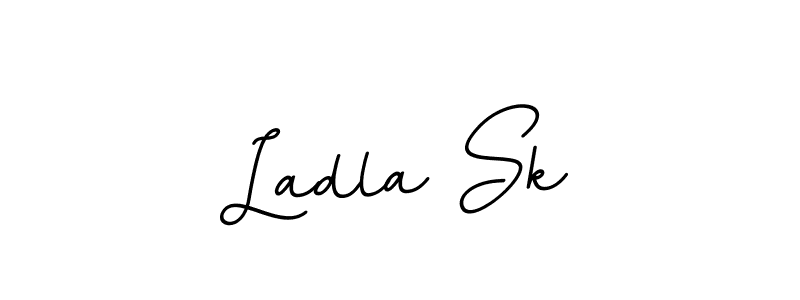 The best way (BallpointsItalic-DORy9) to make a short signature is to pick only two or three words in your name. The name Ladla Sk include a total of six letters. For converting this name. Ladla Sk signature style 11 images and pictures png