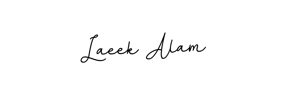 This is the best signature style for the Laeek Alam name. Also you like these signature font (BallpointsItalic-DORy9). Mix name signature. Laeek Alam signature style 11 images and pictures png