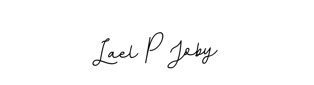 Create a beautiful signature design for name Lael P Joby. With this signature (BallpointsItalic-DORy9) fonts, you can make a handwritten signature for free. Lael P Joby signature style 11 images and pictures png