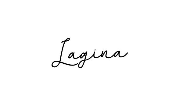 Use a signature maker to create a handwritten signature online. With this signature software, you can design (BallpointsItalic-DORy9) your own signature for name Lagina. Lagina signature style 11 images and pictures png