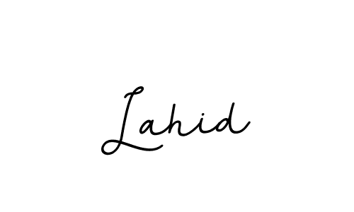 Create a beautiful signature design for name Lahid. With this signature (BallpointsItalic-DORy9) fonts, you can make a handwritten signature for free. Lahid signature style 11 images and pictures png