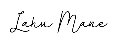 A sleek calligraphic signature for name Lahu Mane utilizing BallpointsItalic-DORy9 styling. Great for adding personal signatures to photos and art. Lahu Mane signature style 11 images and pictures png